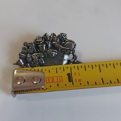 Vintage Birds and Blooms 2001 Limited Edition Flowers Wheelbarrow Brooch Pin