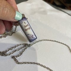 Vintage Russian Rostov Hand Painted Enamel Finift Fragrance/Trinket Pendant