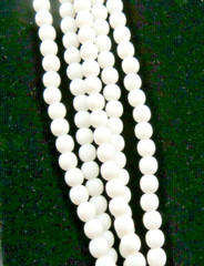 Vintage NAPIER Signed White Small Bead 5 Strand Multistrand Necklace 23″