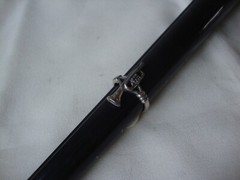 VINTAGE 1970-80s DETAIL 3D MUSIC HORN RING STERLING SILVER STAMPED 925 SZ 5