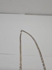 Sterling Silver – 5mm Triple Braided Herringbone Chain 18″ Necklace – 11.4g