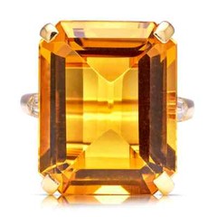 Solid 925 Sterling Silver Natural Citrine Cut Handmade Dainty Ring All Size