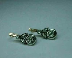 Art Deco Style 2Ct Lab Created Diamond Drop Wedding 14K White Gold FN Earrings
