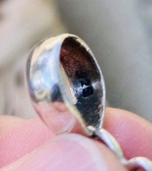 ****Sterling Silver RUTILATED Rutile QUARTZ Pendant Golden VINTAGE Hair****