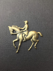 40183 Brass Oxidized Equestrian & Horse Jewelry Finding