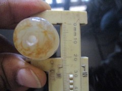 Elongated Bead Agate Antique 50 * 20 mm, 34.11 Gms