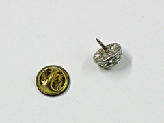 Diamond Rhinestone and Faux Pearl Lapel Pin Brooch