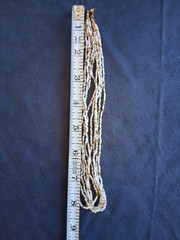 Vintage Crown Trafari Multi Strand Gold And White Bead Necklace