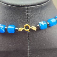 Vintage Blue Beaded Necklace Lot Something Blue Wedding Bridal Layering 18 32in
