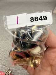 Vintage Earring Lot Clip Ons Pierced Enamel Hearts Nautical