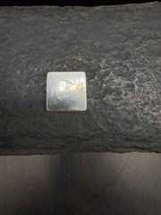 Vintage Sterling Silver Square Monogram Initial Pendant Estate 925