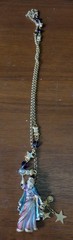 Vintage RARE HTF Retired Kirks Folly Crystal Wizard Necklace/Pin 32″ Chain w/Box