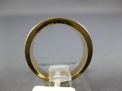 ESTATE WIDE 0.80CT DIAMOND 14KT YELLOW GOLD 2 ROW ROUND CHANNEL ANNIVERSARY RING