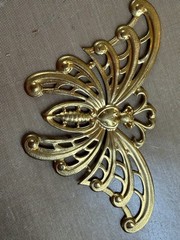 Vintage Brass Butterfly Finding 4.1” Large Choose Bright or Antique