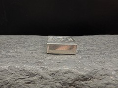 Vintage Sterling Silver Square Monogram Initial Pendant Estate 925