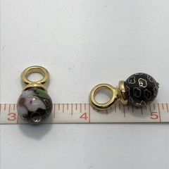 Vintage Interchangable Cloisonne Charms for Hoop Earrings *style choice