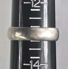 Mens Polished Band Sterling Silver Ring 925 Mexico Size 13