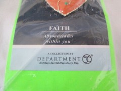Jim Shore Dept 56 Pin Brooch FAITH New in Package