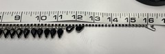 Vintage Black Faceted, Glass/Stone Necklace & Clip-On Earring Set. 1940s-1950s.￼