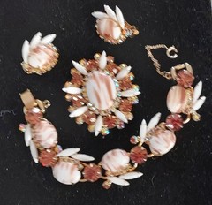 Juliana Delizza Elster Book Piece Set Earrings, Brooch &Bracelet Awesome