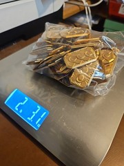 Lot 100 Geometric Bar Shield France Vintage 60s Brass StampingsFindings Jewelry
