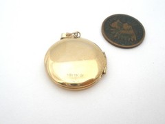 Marathon Co 14K Gold Filled Locket Pendant Picture Photo Vintage 1/20 GF ARW AWR