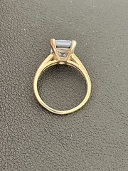 14k Yellow Gold 3.00ct Aquamarine Ring (A14)