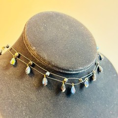 Y2K Vintage Necklace Jewelry Sparkly Rhinestone Choker 2000s Retro Cute