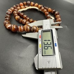 Old Mali Striped Agate Style Beads Vintage African Old Glass Beads