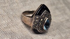 Beautiful Vintage Han Sterling Silver Ring 9.6 Grams