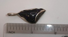 Sterling Silver Pendant Black Matrix Fire Opal Handcrafted Artisan Studio OOAK