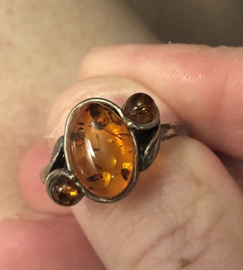 Vintage Baltic Amber Gemstone Size 10