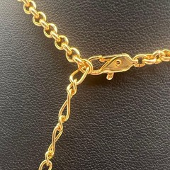 YSL Yves Saint Laurent Vintage Floral Necklace Gold Tone Rhinestone Rare Jewelry