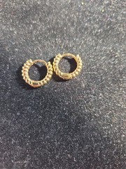 Four pairs of 10k gold plated one pair pearls clip-ons Avon.