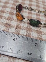 Vintage Egyptian Revival Multi-Stone Scarab Bracelet Carved Glass Quartz Mid…
