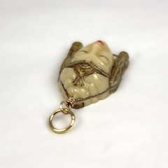 Vintage Selro Selini Charm Asian Princess Pendant Unsigned 1″ Thai Girl
