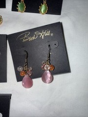 NOS Vintage 2000s Birch Hill Earrings Lot 5 Pairs Swarovski Crystal Y2K Boho
