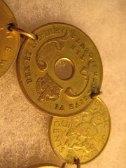 Vintage East Africa, Kenya, Uganda, 1942 coin jewelry bracelet