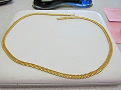 23 inch 19 Karat Gold Necklace Handmade XRF tested 21.4 Grams 19k Make Offer