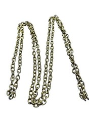 Vintage Goldtone Textured Chain Necklace No Clasp 53 inches Long