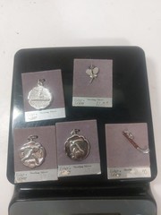 Vintage Fisher LeStage Sterling Silver Charm Lot, Sports