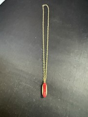Vintage AVON 1975 Put On The Dog HOT DOG in Bun Pendant Charm Chain Necklace NIB
