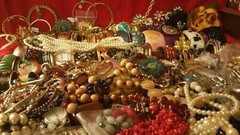 Vintage Estate Costume Jewelry Lots Wear Repair Craft 7-pc