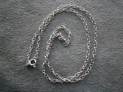 Dainty Rolo Baucher Chain Vintage Sterling Silver 18″ Necklace 2.5g