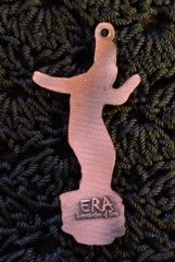 Vintage Estate COPPER EGYPTIAN Revival FIGURE PENDANT 2-3/8″