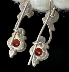 Vintage Sterling Silver Earrings 925 Drop Ladies ~ 1 Ear Wire Bend Needs Strait