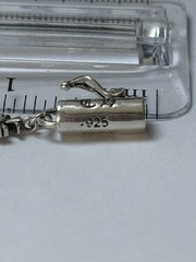 Sterling Silver Chrome Hearts Tiny E 1999 Vintage Bracelet 13 Links
