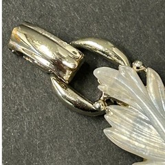 Vintage Lucite Leaf Bracelet and Earrings Jewelry Set Multicolor Rhinestones