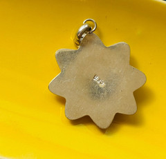Vintage 925 SILVER PUFFY SUN FACE PENDANT 1.50″ Diameter Celestial Solar