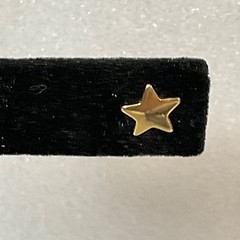 Vintage Gold Tone Star Stud Earrings 0.5in 0.49g Minimalist Jewelry